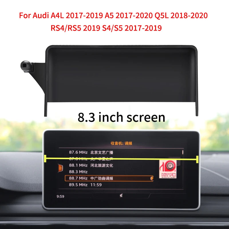 Car Phone Holder For Audi A4L A5 Q5L RS4 RS5 S4 S5 7/8.3/10.1 inch Screen Navigation Bracket Smartphone Mobile phone Holder