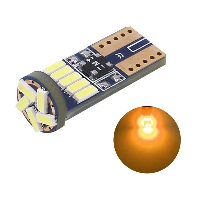 10x T10 W5W 4014 15SMD LED Canbus High Power Car Clearance Wedge Side Light Interior Dome Reading Lamps 12V 6000K No error White