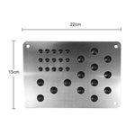 Car Floor Mat Foot Heel Scuff Plate Non-slip Carpet Patch Auto Alloy Silver Cover A additional angle