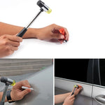 Auto Dent Repair Tool Kit for Shallow Car Body Dent Repair With T-Handle Rod, Rubber Mallet, Repair Tips And Wedge Tools For Garage And DIY Vehicle Maintenance
