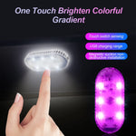 1 PC Multi Color Car Light Wireless LED Touch Light Roof Light Sensor Read Lamp Mini alternate view