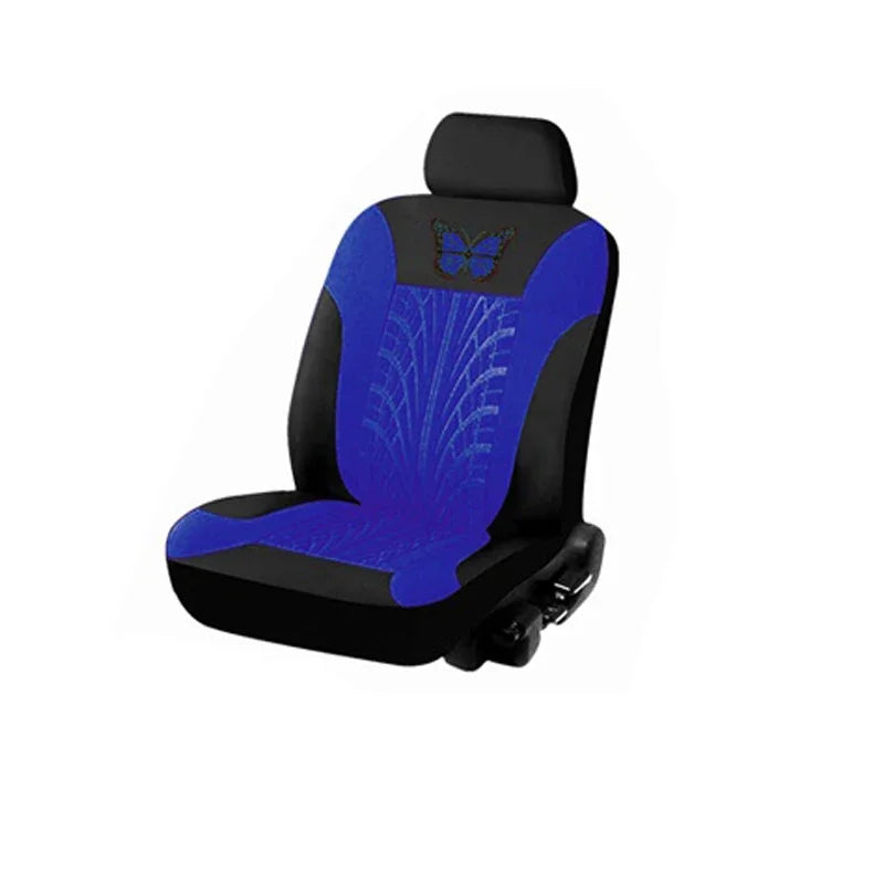 Car Seat Cover Full Set, Universal Butterfly Pattern Embroidery Auto Seat Set detail view