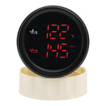 52MM 2 in 1 Digital Oil Temperature and Oil Pressure Gauge | Red LED Display for 12V 2 close-up view