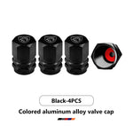 4PCS Car Wheel Tire Valve Stem Caps | Aluminum Alloy Dust Caps for Peugeot Models lifestyle view