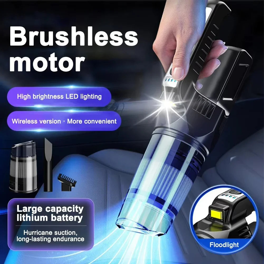 Lenovo Wireless Vacuum Cleaner For Home Car Charging Strong Suction Power Handheld Carpet Window Crevice Groove Vacuum Cleaner
