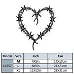 Diy Love Thorn Bow Stickers Voiture Figure Diy Adhesive Window Car Stickers Waterproo alternate view