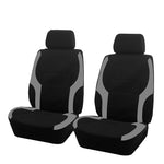 AUTO PLUS Sports Universal Polyester Car Seat Cover Set Fit Most Car Plain Fabric B additional angle