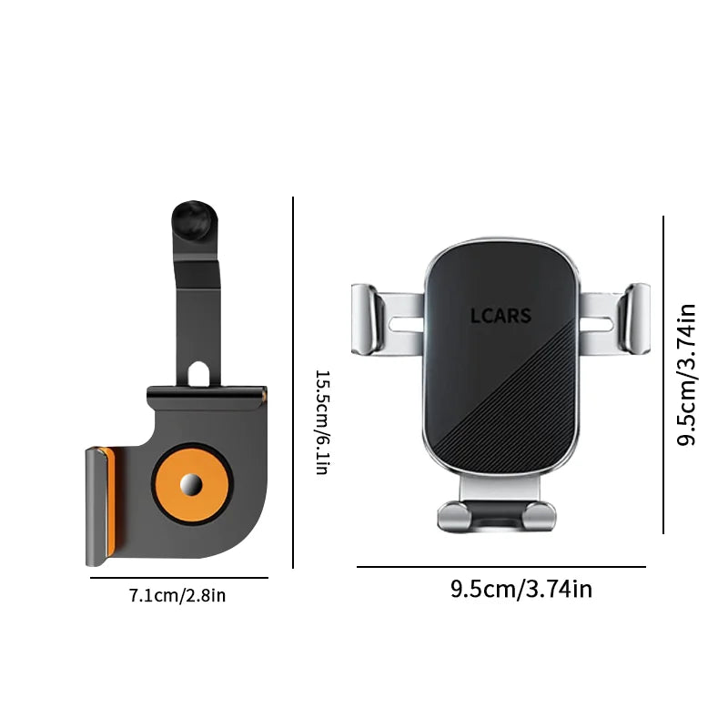 Aluminum Alloy Car Phone Holder for Tesla Model Y/3 | Gravity Navigation Support additional angle