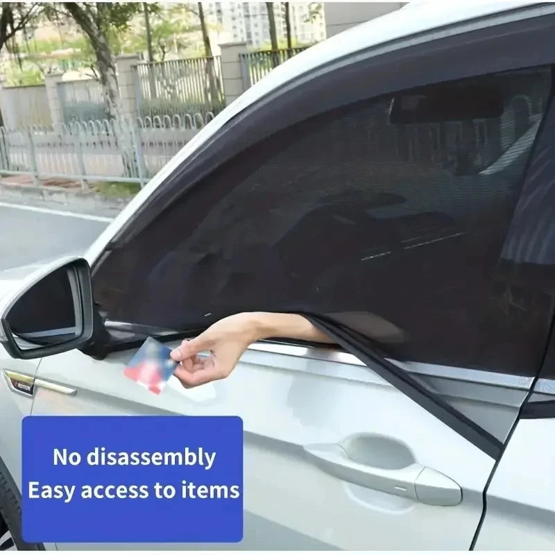 Car Side Window Sunshade Mesh Curtains for SUV alternate view