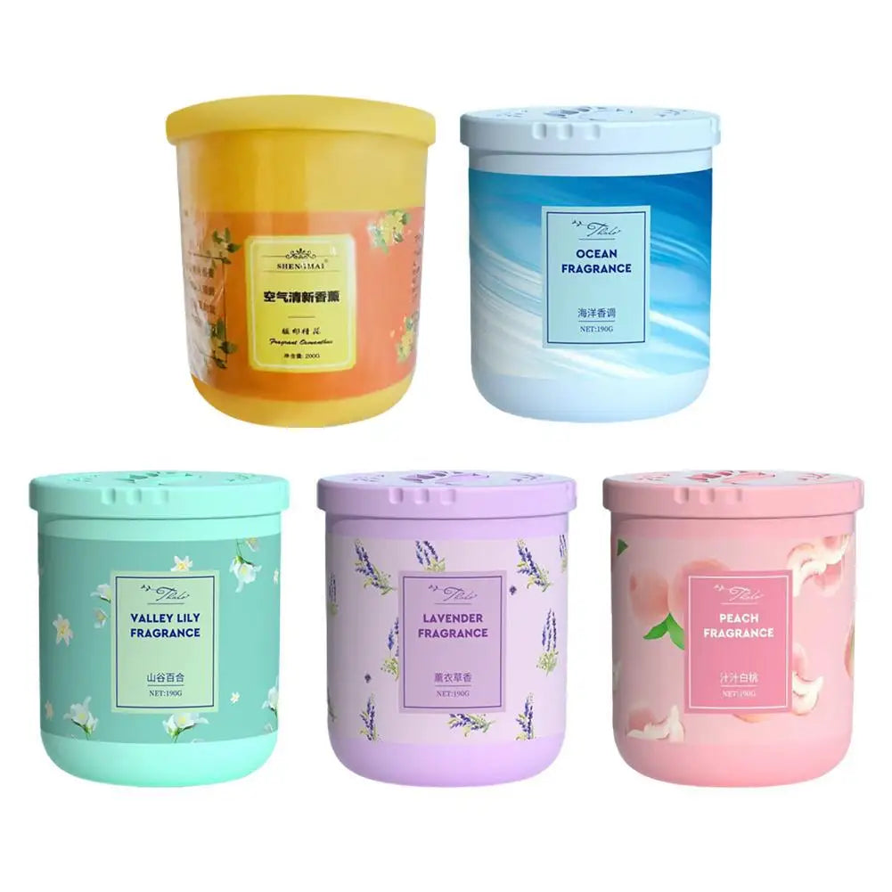 Car Interior Air Freshener Decorative Accessories Solid white peach flavor Canned Car Aromatherapy Multi-functional Fiber Deodor