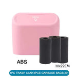 Car Trash Can (with Lid) Contains 1/2/3 Garbage Bags, Small Car Trash Can, Leak-proof close-up view