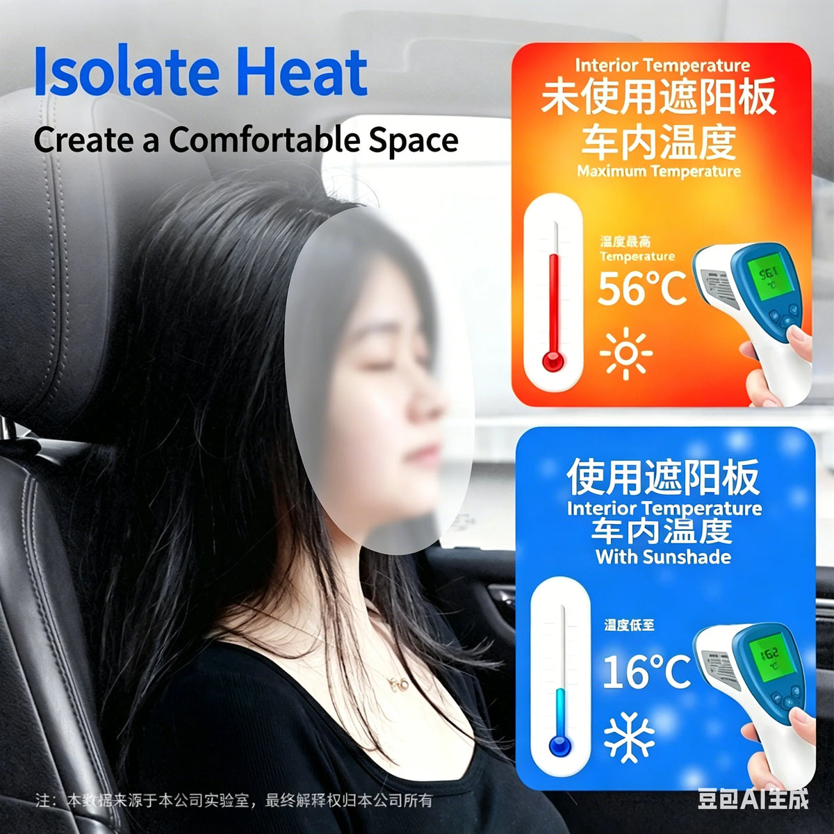 Umbrella Car Sunshade Retractable Windshield Parasol alternate view
