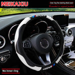 All-Season Sport Carbon Fiber Steering Wheel Cover 37-38cm