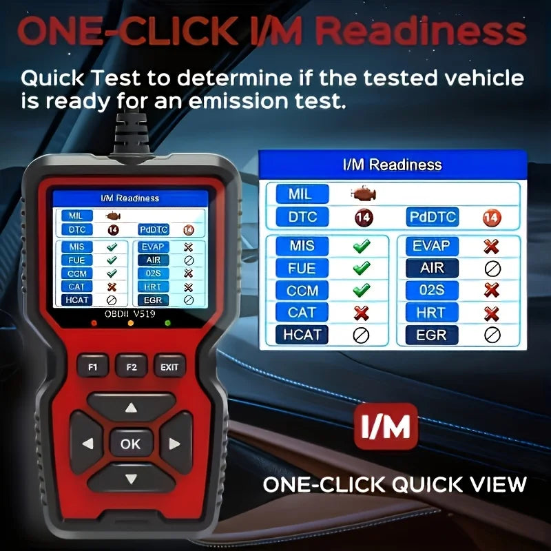 V519 Professional Obd2 Scanner - Usb-Powered Automotive Diagnostic Tool with Real-Tim lifestyle view