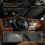 Car Sun Protection Front Windshield Sunshade | Heat Insulation Car Shield close-up view