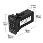 Universal LED Digital Voltmeter Gauge Car Thermometer | Voltage and Temperature Dual Dis detail view