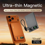 Lenovo CCC 10000mAh Slim Jump Starter | Magnetic Wireless Fast Charge Power Bank close-up view