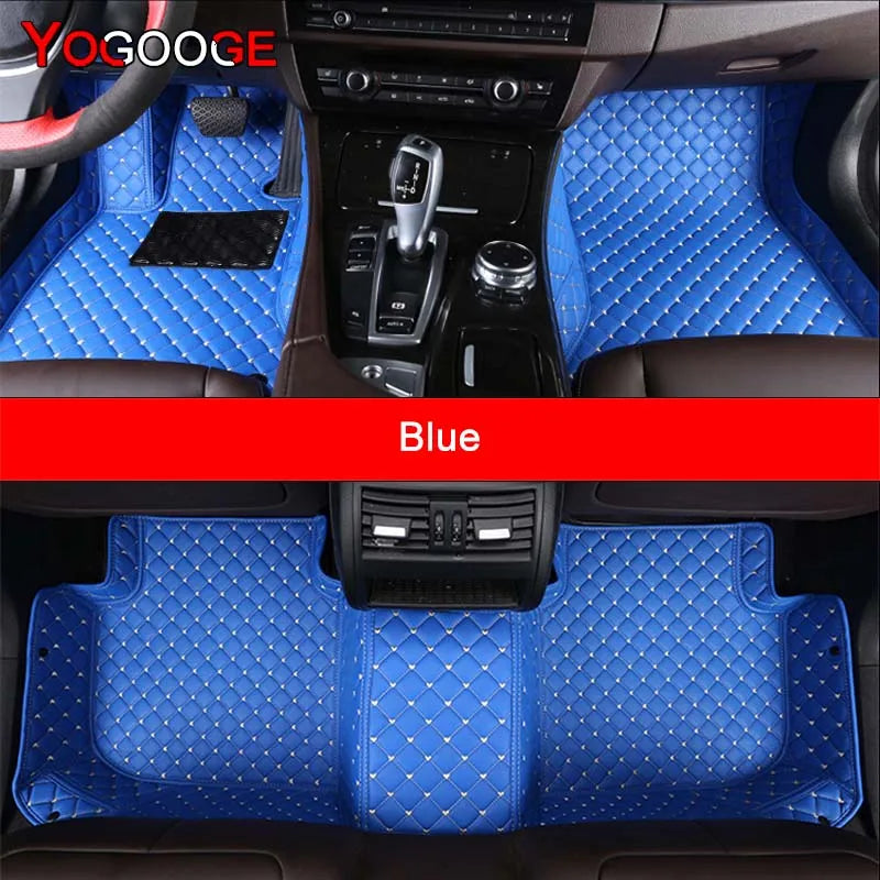 YOGOOGE Custom Car Floor Mats For BMW 5er E39 E60 520-550 1994-2010 Auto Carpets Foot Coche Accessorie