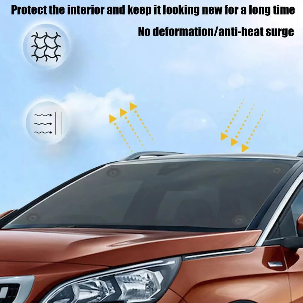 Retractable Sun Shade Auto Retractable Sun Shades Front/Rear Shutter Car Anti UV Sun lifestyle view