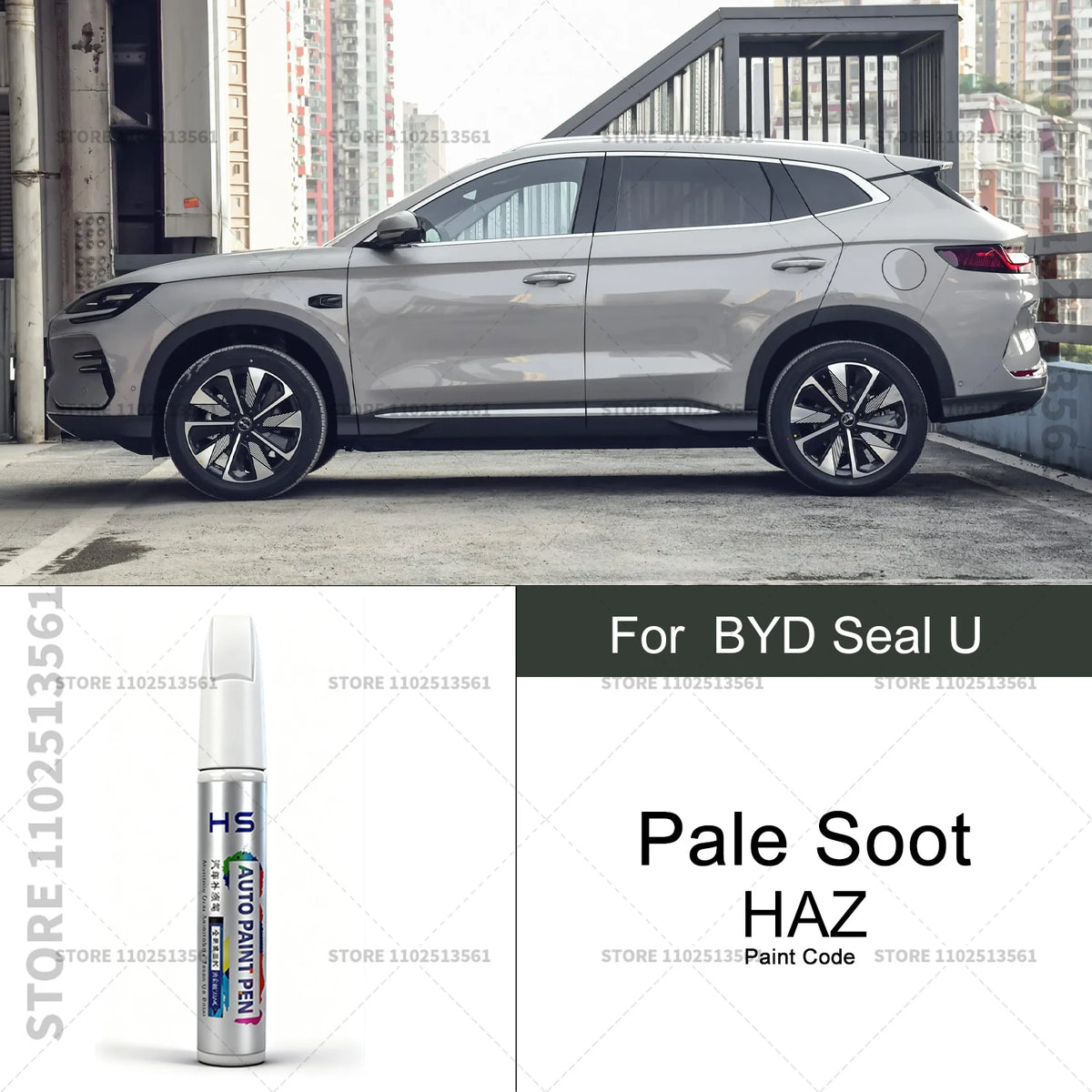 Car Paint Repair Pen For BYD Seal U Paint Scratch Repair Accessories White WAZ Blue S lifestyle view