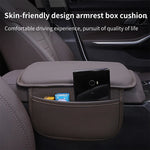 Car Arm Rest Box Expander Cushion Thicken Luxury Center Console Storage Bag Protect Cover Memory Foam Armrest Pad Accessories