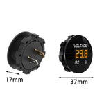 DC 5-48V Waterproof Voltmeter | Car Marine Motorcycle LED Digital Volt Tester detail view
