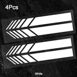 Classic JDM Reflective Stripes Vinyl Decal Kit | 4pcs Self-Adhesive Car Body Sticke additional angle