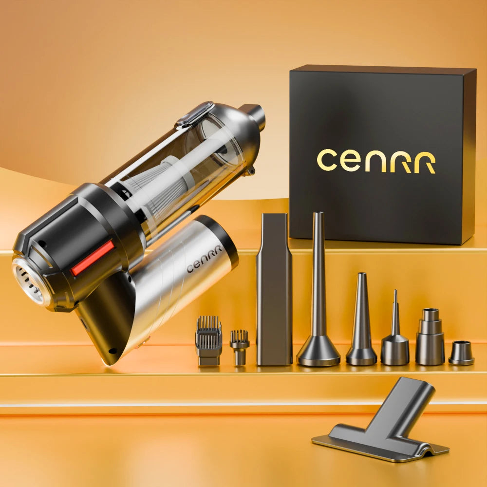 CENRR 998000PA Mini Car Vacuum Cleaner | Cordless Portable Handheld with Blower detail view