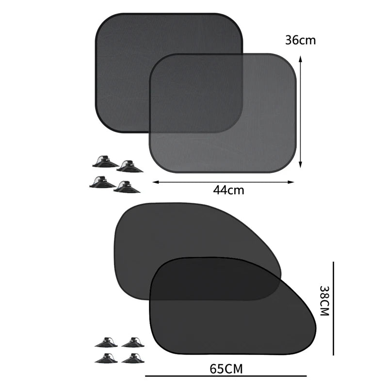 Foldable Mesh Car Sunshade | 1-5 Pcs