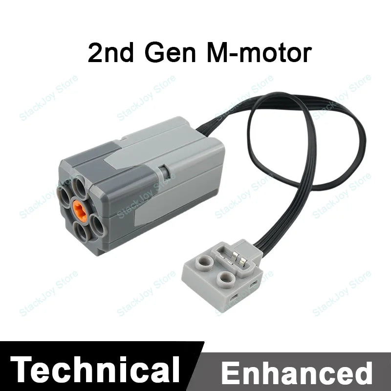 MOC Power Functions M/L/XL Motor Battery Box IR Remote Receiver for RC Car Robot Mode alternate view