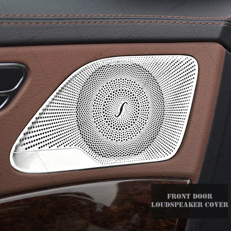 For Mercedes Benz S Class S320 S350 W222 Car Gate Door Loudspeaker Pad Audio Speaker Cov detail view