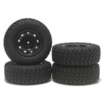 4PCS 73mm 5mm Hex 1/12 RC Car Crawler Off Road Rubber Tires Wheel for MN99 MN98 MN82 WPL detail view