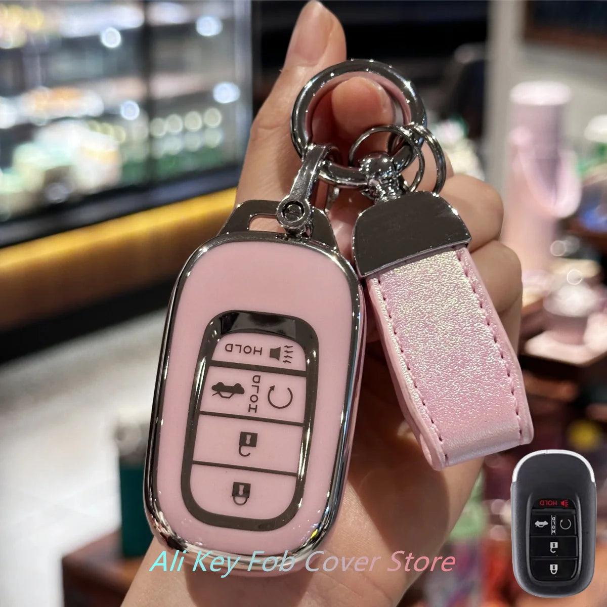 Honda Key Fob Cover & Protector – Soft TPU Case for 2022–2024 Civic, Accord, HR-V, Pilot, CR-V (5 Co