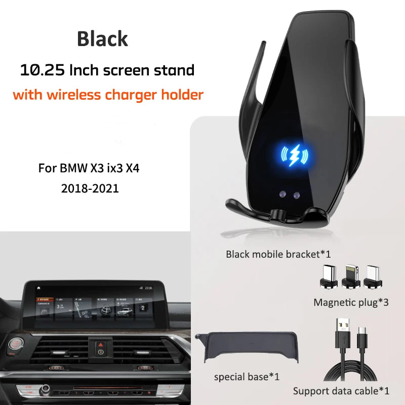 Car Phone Holder Screen Mount Dedicated Base In Car Mobile Support For BMW X3 ix3 X4 G01 G02 Portable Navigation Phone Holder