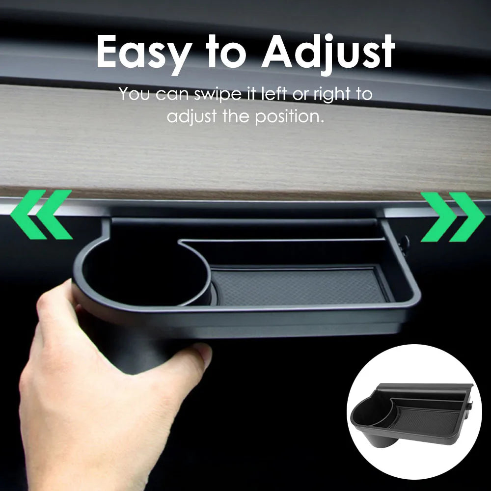 For Tesla Model 3/Y Storage Box Automobile Glove Box Rack Storage Box Shelf Mobile Phone Water Cup Holder Hook ABS Material