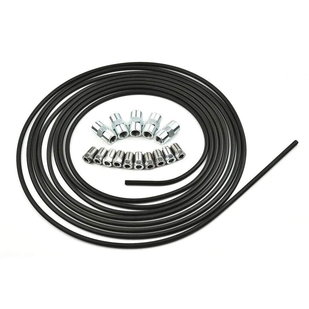 5M Brake Line Steel Brake Pipe Kit with M10 Fittings and Connectors | Brake Tube Set