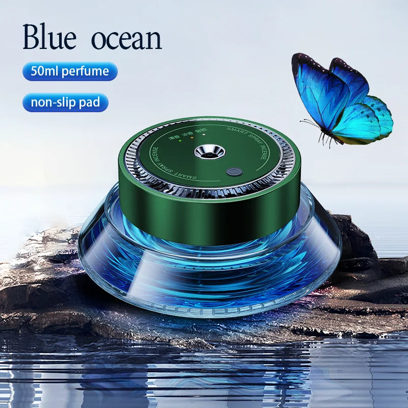 Car Air Freshener Perfume Vent Clip Electric Aroma Diffuser Essential Oil Diffuser Intelligent Microquake Response 50ml