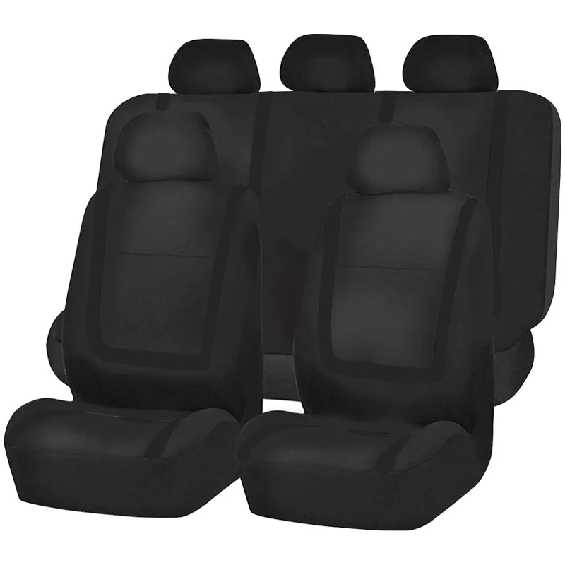 Full Set Car Seat Cover Fabric Universal Polyester Breathable Washable Suitable For additional angle
