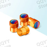 4pcs Metal Alloy Car Wheel Tire Valve Caps | Waterproof Dustproof Tire Stem Covers alternate view