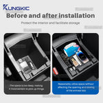  KUNGKIC For Subaru Forester 2025 2026 2027 LHD RHD Car Armrest Box Storage Tray Center Console Stowing Case With Silicone Mat