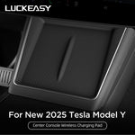LUCKEASY for Tesla Model Y Juniper/Launch 2025 2026 Anti-skid Pad Wireless Charging Pad Car Phone No