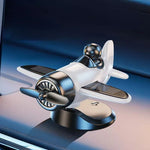 1 Pcs Solar Powered Rotating Airplane Car Dashboard Ornament 360° Auto Spin Decor Airplane Ornaments Car Interior Decoration