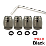Anti Theft Tire Valve Caps with Rubber Seal | Universal Stem Covers for Car SUV Bike lifestyle view