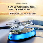 Solar Car Air Freshener Helicopter Decor | Solar Rotating Aromatherapy for Car Interior