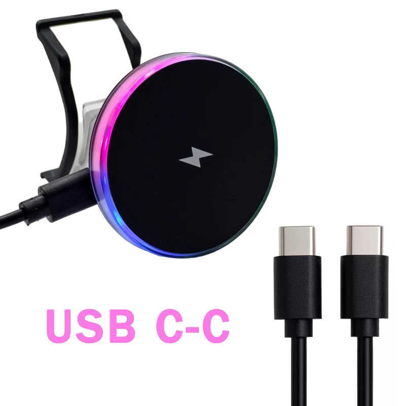 For BMW 5 Series I5 G60 X5 X6 IX 2023 2024 2025 Car Front Air Outlet Phone Magnetic Wireless Charger Holder 15W Accessories Trim