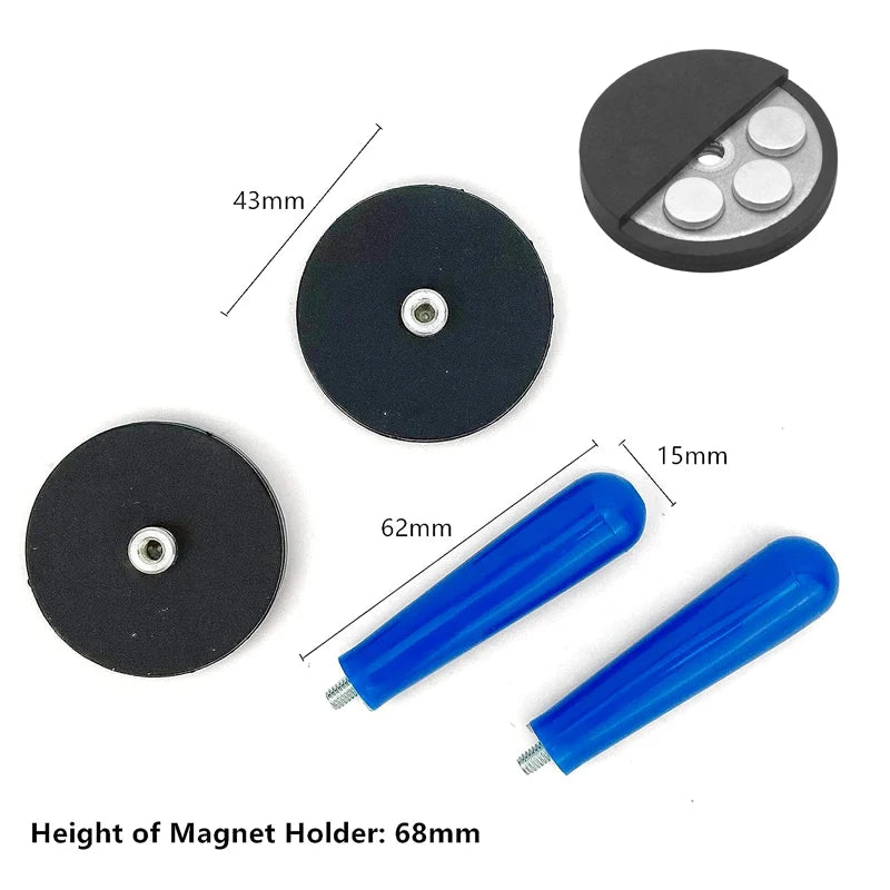 4Pcs Car Wrap Gripper Magnets Holder Carbon Fiber Wrap Film Fixer Tool Sign Making Gra close-up view