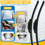 Xukey Front Windscreen Wiper Blades Set for Renault Grand Scenic / Scenic 2 II 2003 20 close-up view