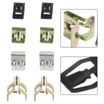 20X Universal Car Clip Instrument Panel Metal Rivet Auto Console Dashboard Radio Decor close-up view