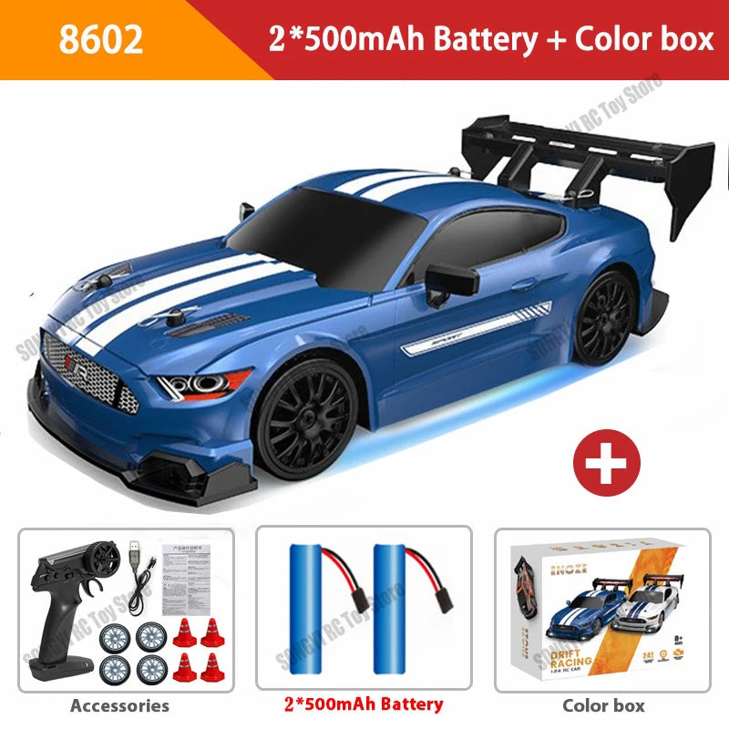 RC Drift Car 4WD Remote Control High Speed Racing Vehicle with LED Lights 2.4GHz Radi alternate view