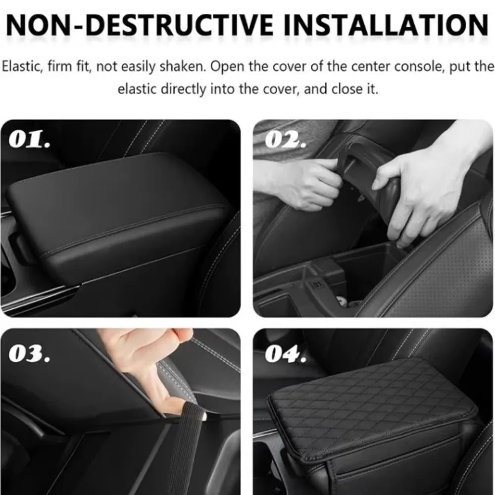 1PC car armrest box pad, central armrest protection pad, height increasing pad